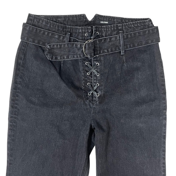 GRLFRND Solange Grommet Lace Up With Belt Black Jeans - Size 31 - Picture 6 of 15